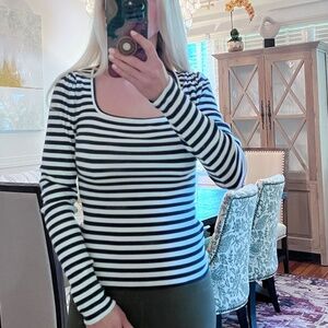 J. Crew striped long sleeve shirt